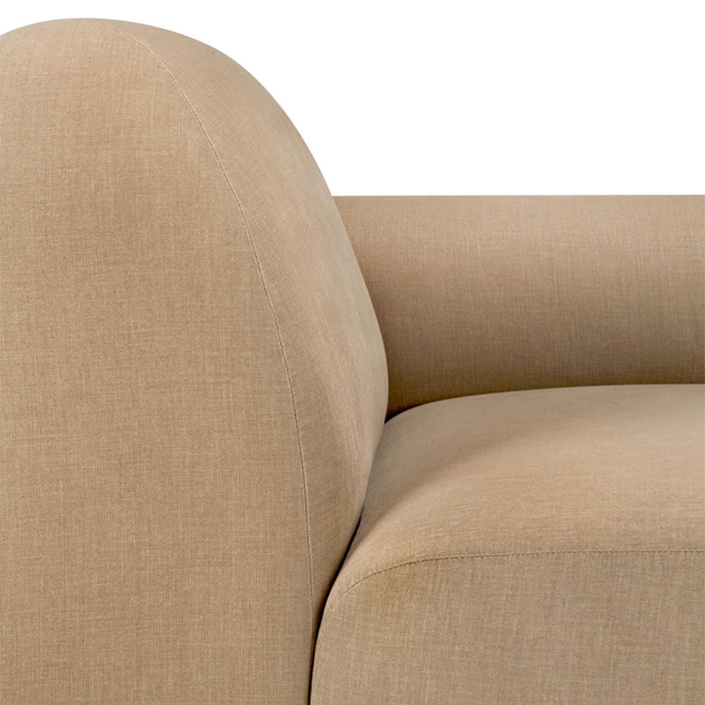 Bulky End Seater With Left Arm Modular Sofa - Light Sepia