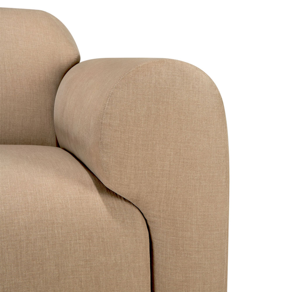Bulky End Seater With Left Arm Modular Sofa - Light Sepia