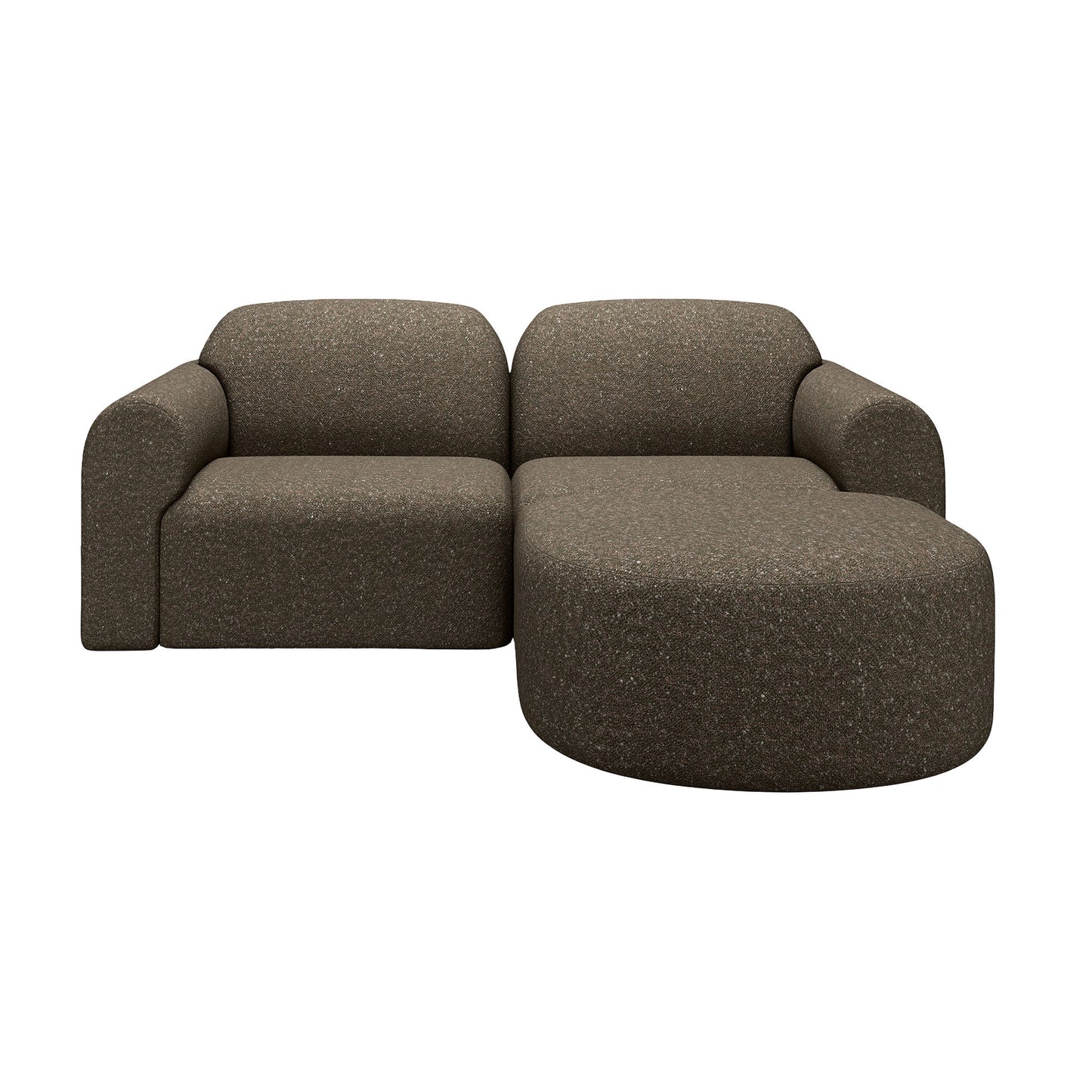 Bulky End Seater With Right Arm Modular Sofa - Cedar