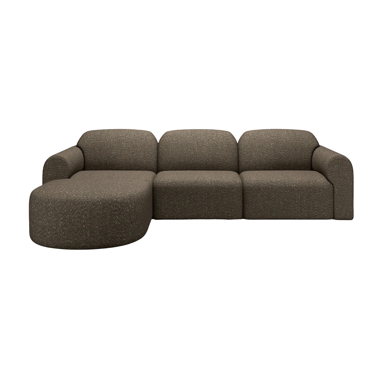 Bulky End Seater With Right Arm Modular Sofa - Cedar