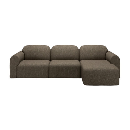 Bulky End Seater With Right Arm Modular Sofa - Cedar