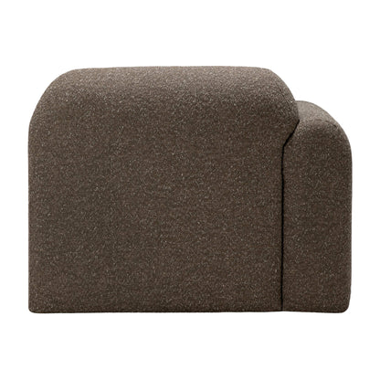 Bulky End Seater With Right Arm Modular Sofa - Cedar