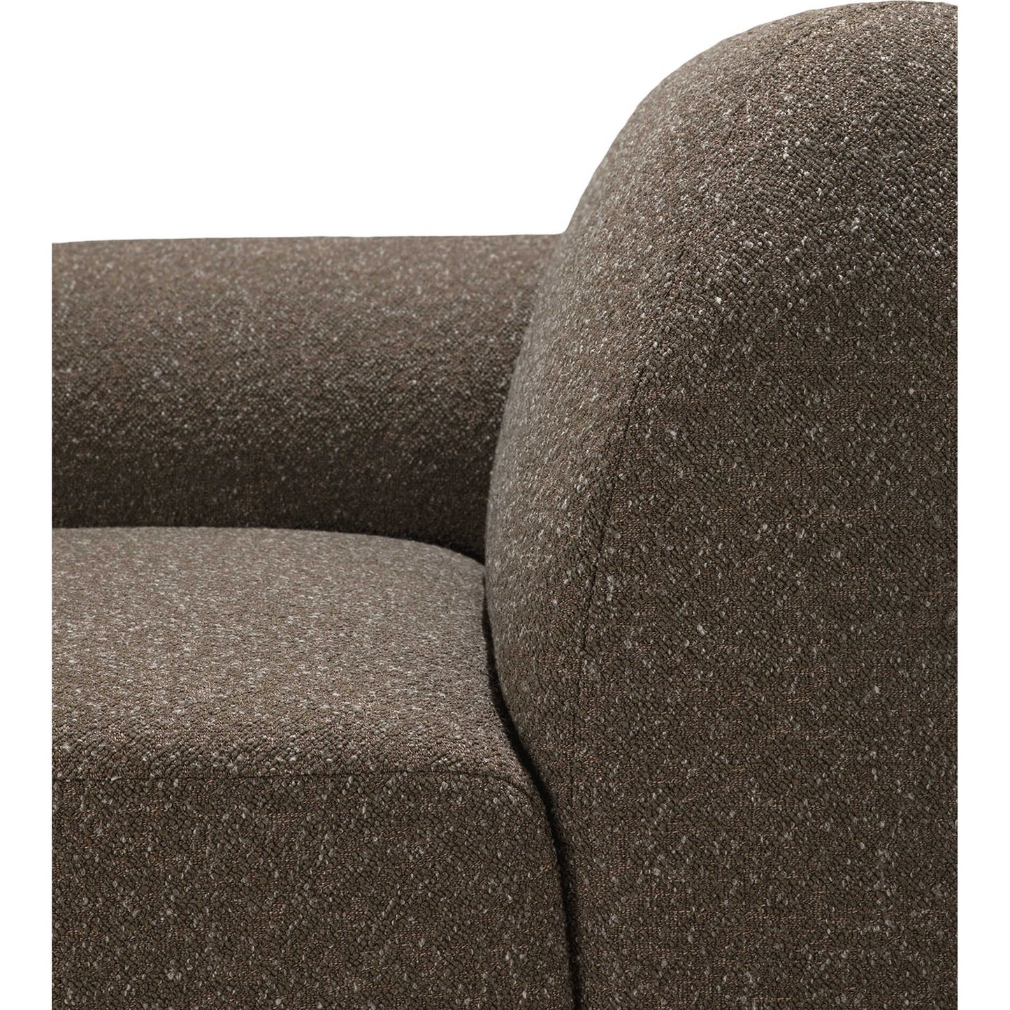 Bulky End Seater With Right Arm Modular Sofa - Cedar