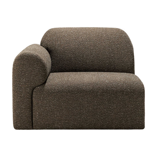 Bulky End Seater With Right Arm Modular Sofa - Cedar