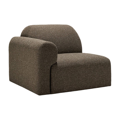 Bulky End Seater With Right Arm Modular Sofa - Cedar
