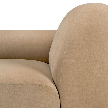 Bulky End Seater With Right Arm Modular Sofa - Light Sepia