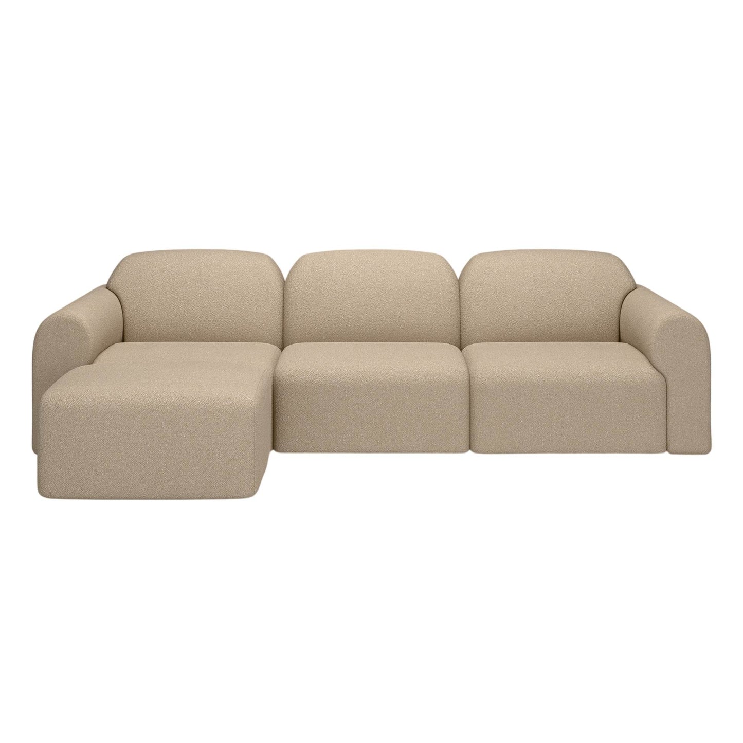 Bulky Footstool - Almond