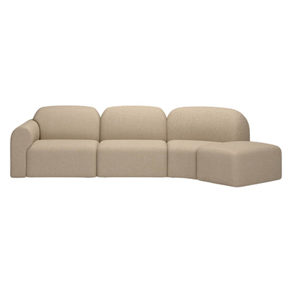 Bulky Footstool - Almond