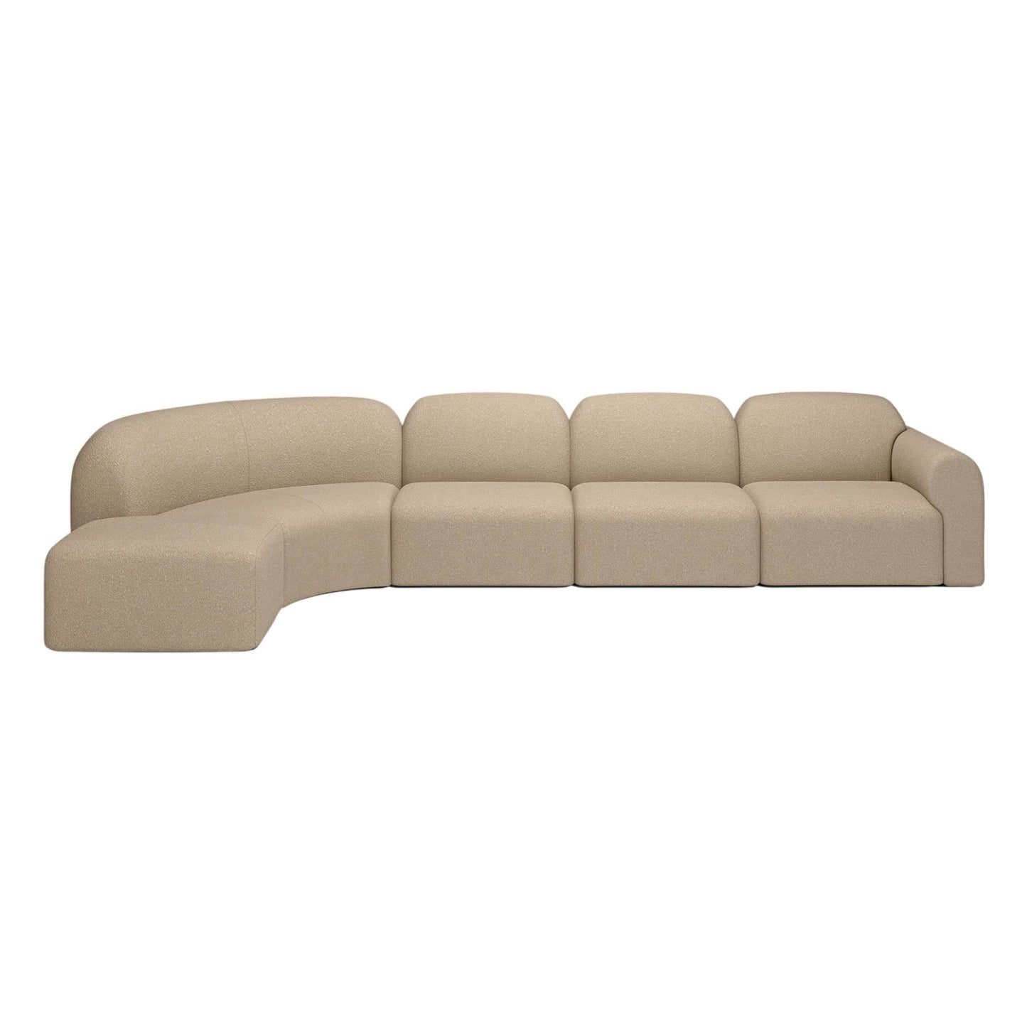 Bulky Footstool - Almond