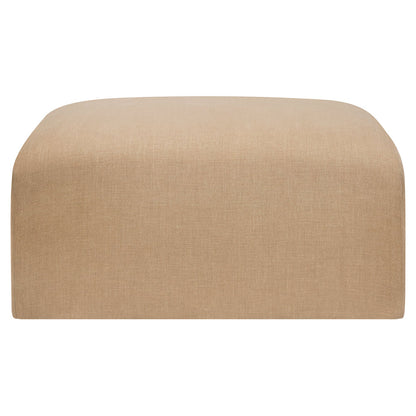 Bulky Footstool - Light Sepia