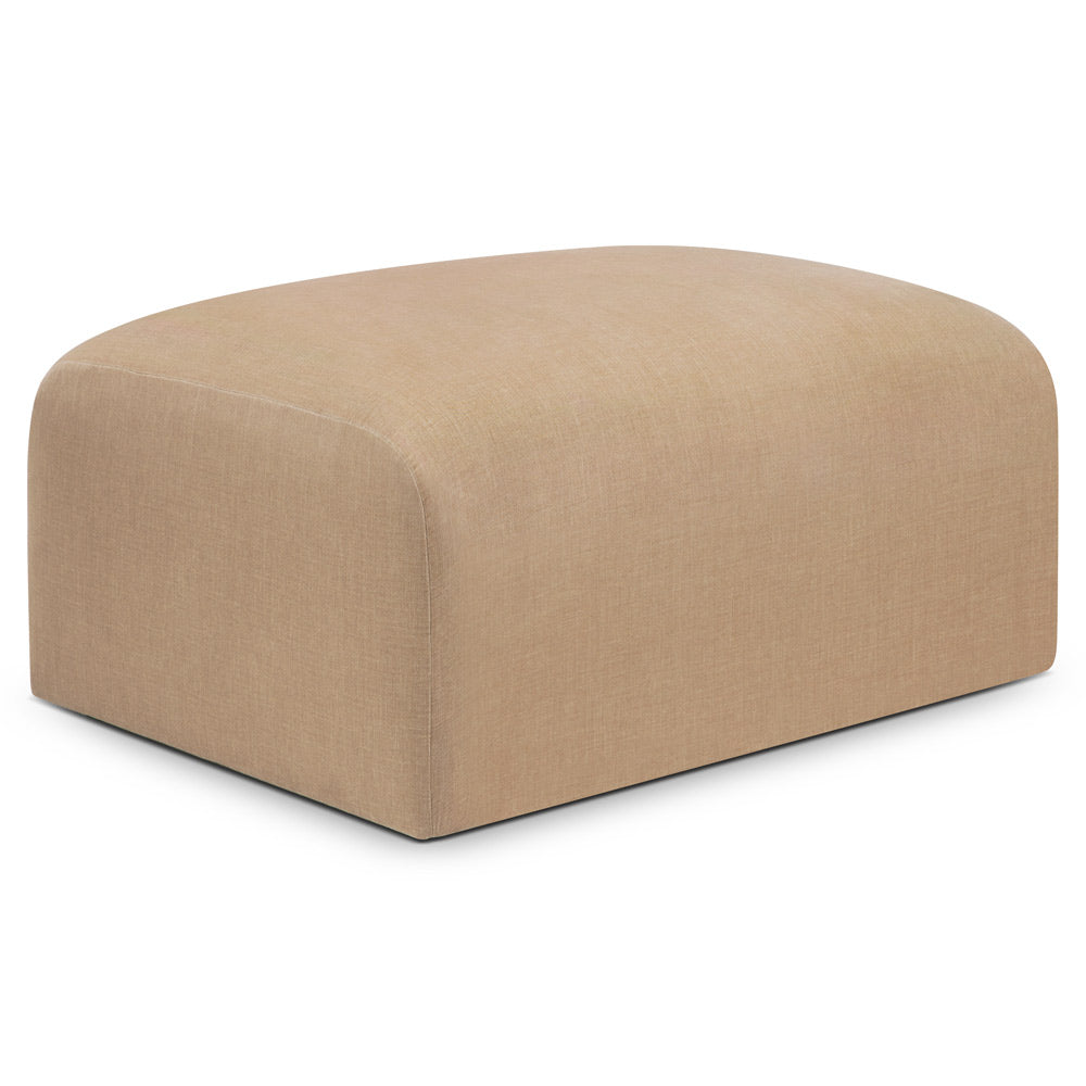 Bulky Footstool - Light Sepia