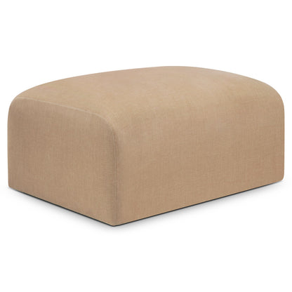 Bulky Footstool - Light Sepia