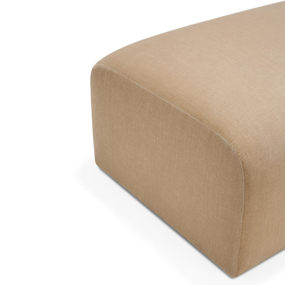 Bulky Footstool - Light Sepia