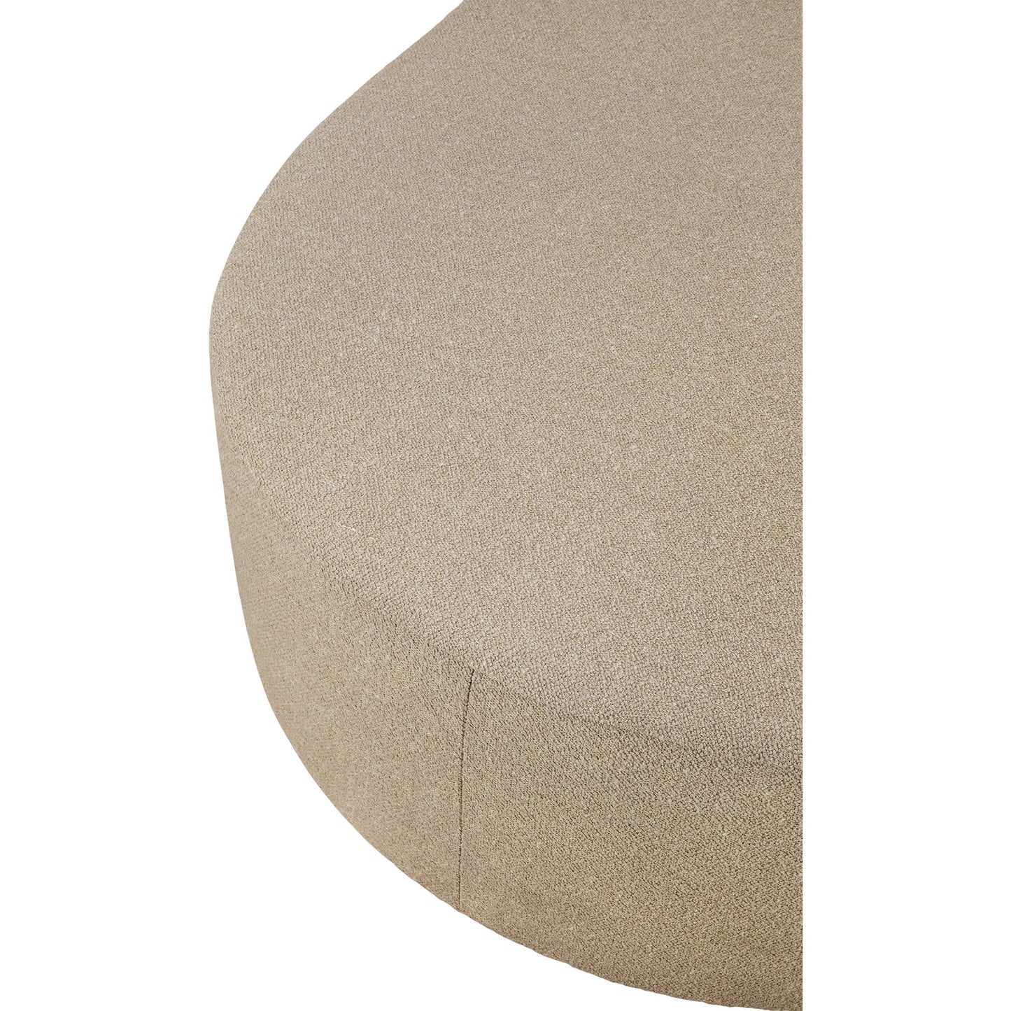 Bulky Semi-Circle Footstool - Almond