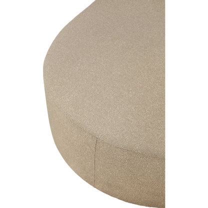 Bulky Semi-Circle Footstool - Almond