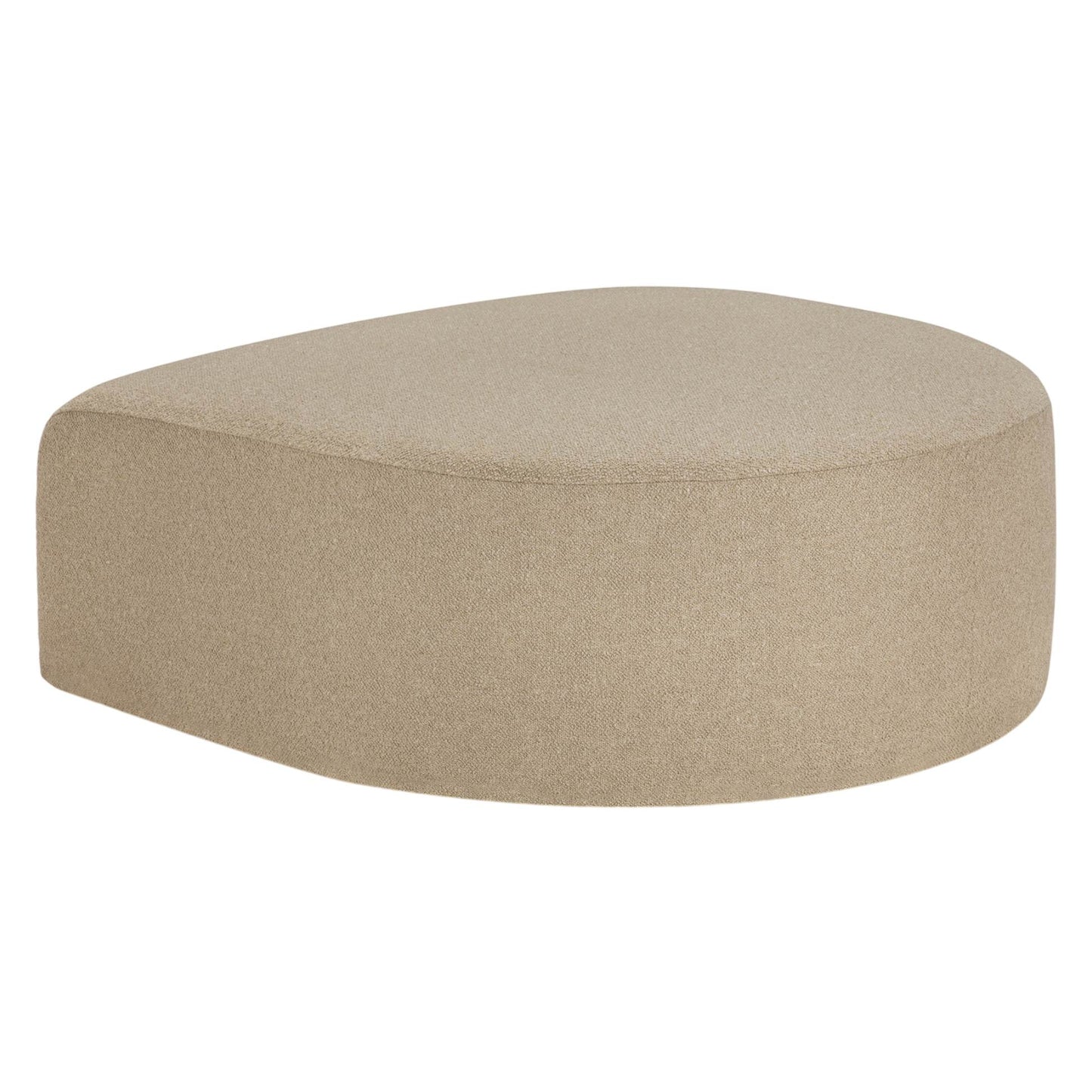 Bulky Semi-Circle Footstool - Almond