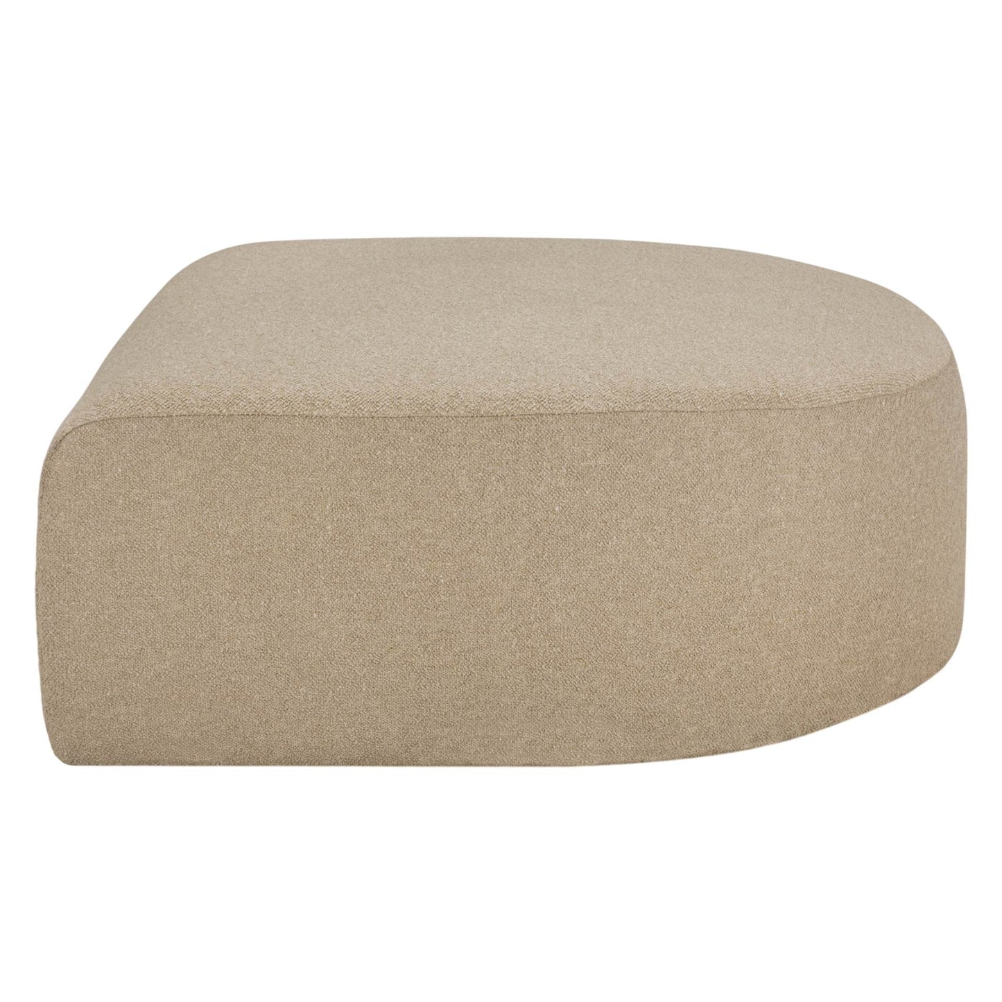 Bulky Semi-Circle Footstool - Almond