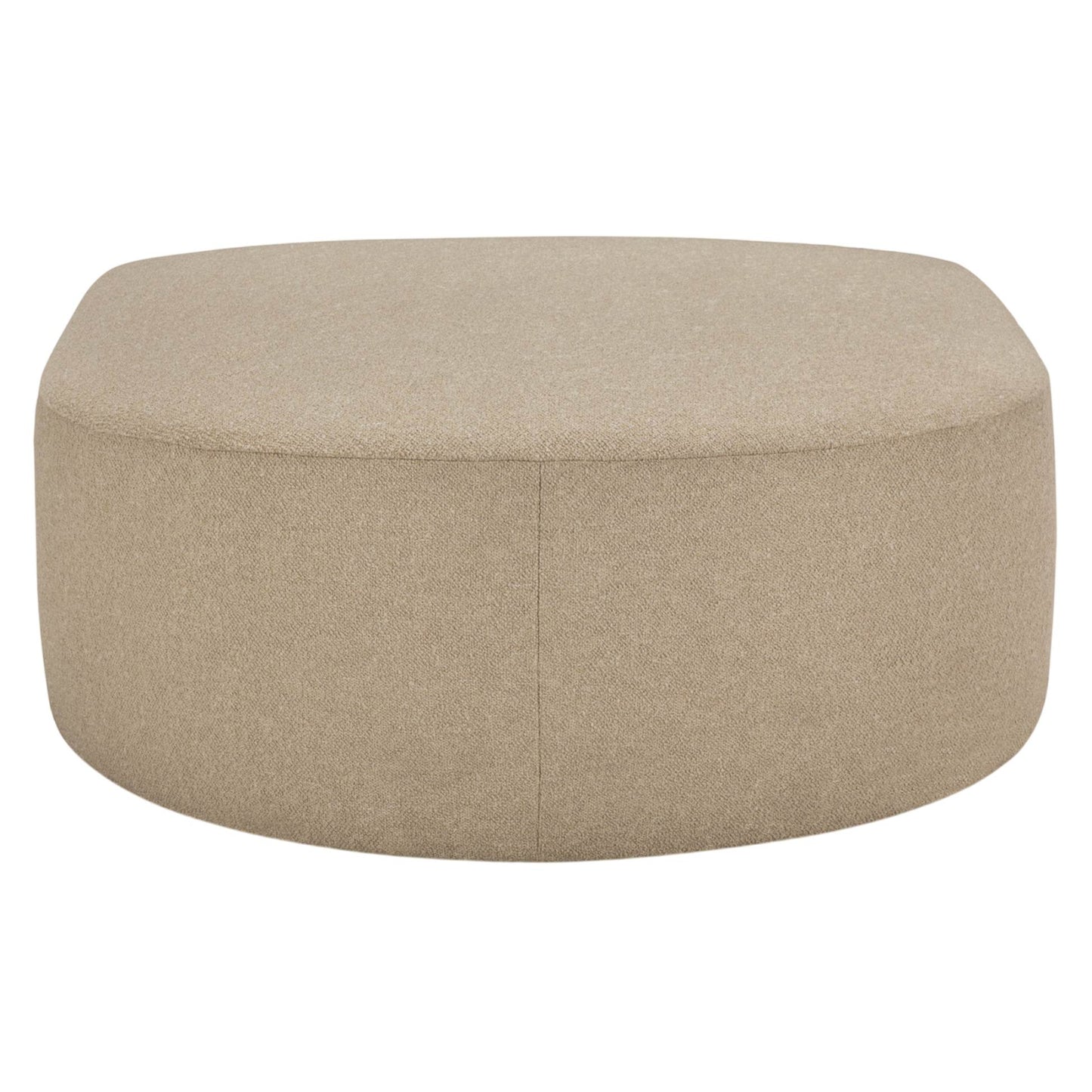 Bulky Semi-Circle Footstool - Almond