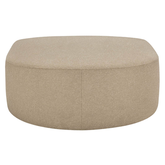 Bulky Semi-Circle Footstool - Almond