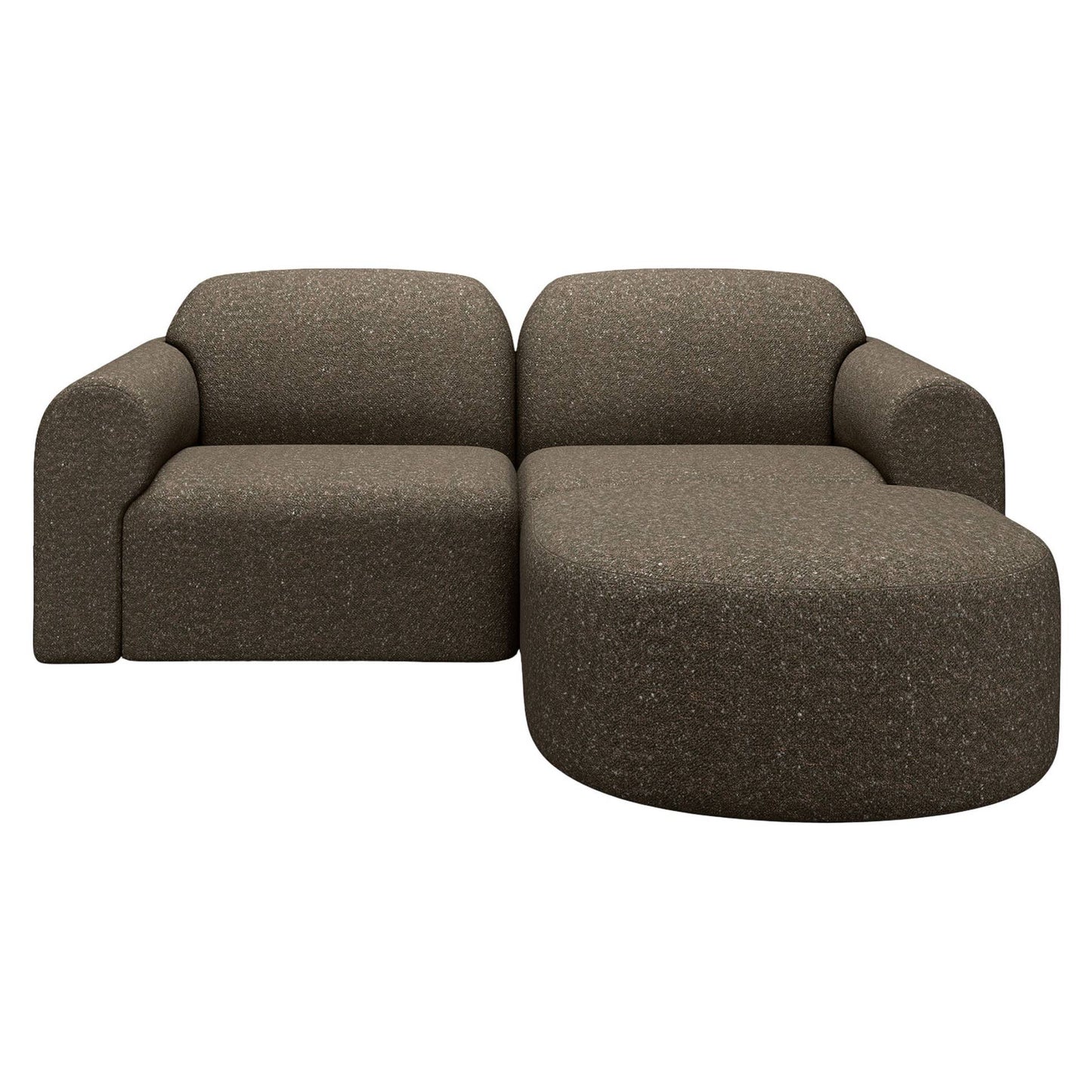 Bulky Semi-Circle Footstool - Cedar