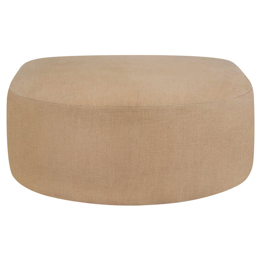 Bulky Semi-Circle Footstool - Light Sepia