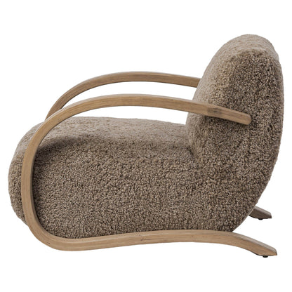 Burke Chair - Taupe Shearling