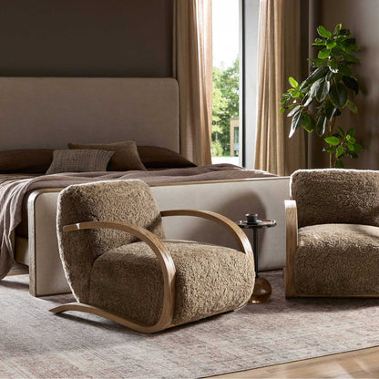 Burke Chair - Taupe Shearling