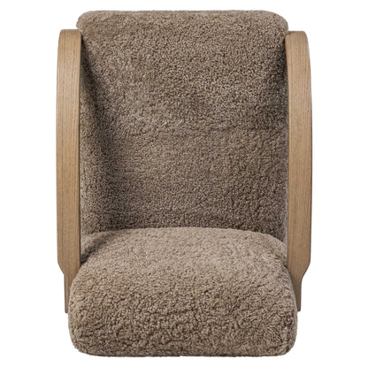 Burke Chair - Taupe Shearling