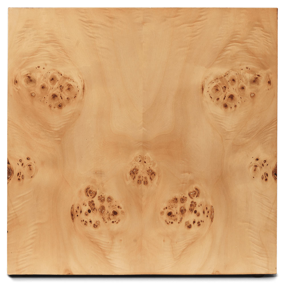 Burl Cube Side Table