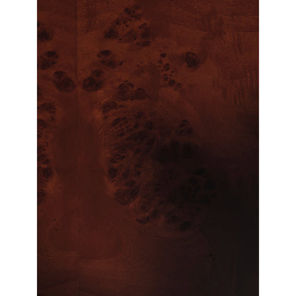 Burl Storage Coffee Table - Dark Stained Burl
