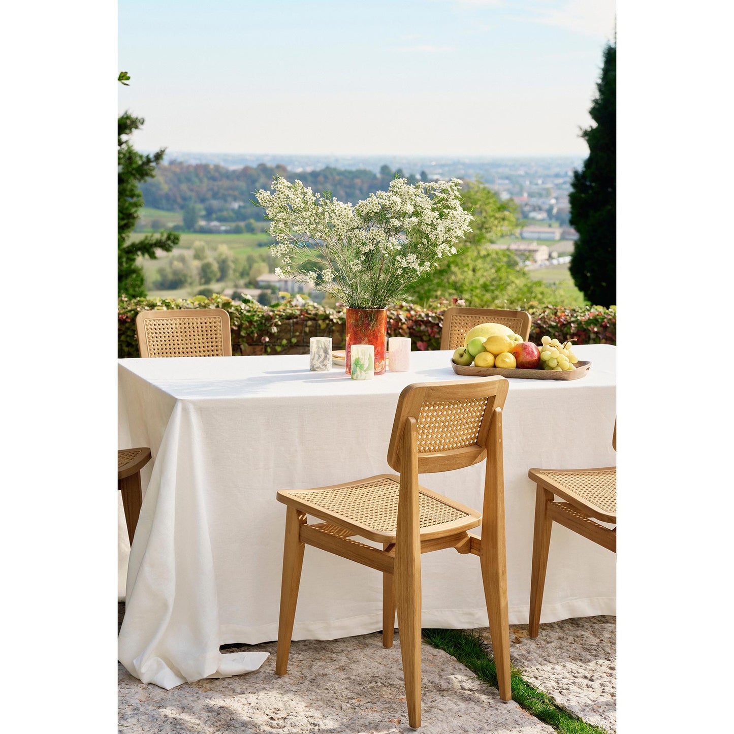 C-Chair Outdoor Dining Chair - French Cane