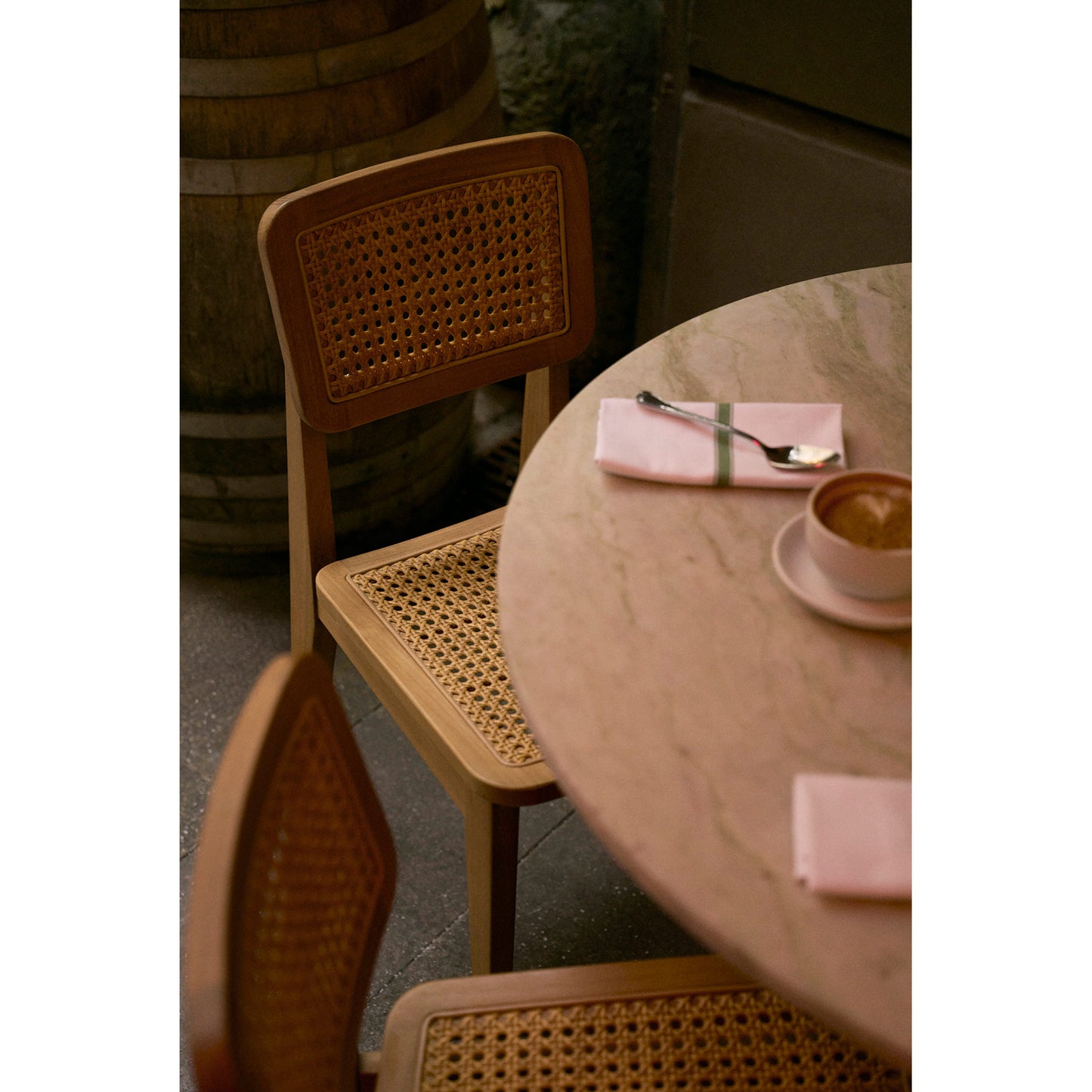 C-Chair Outdoor Dining Chair - French Cane
