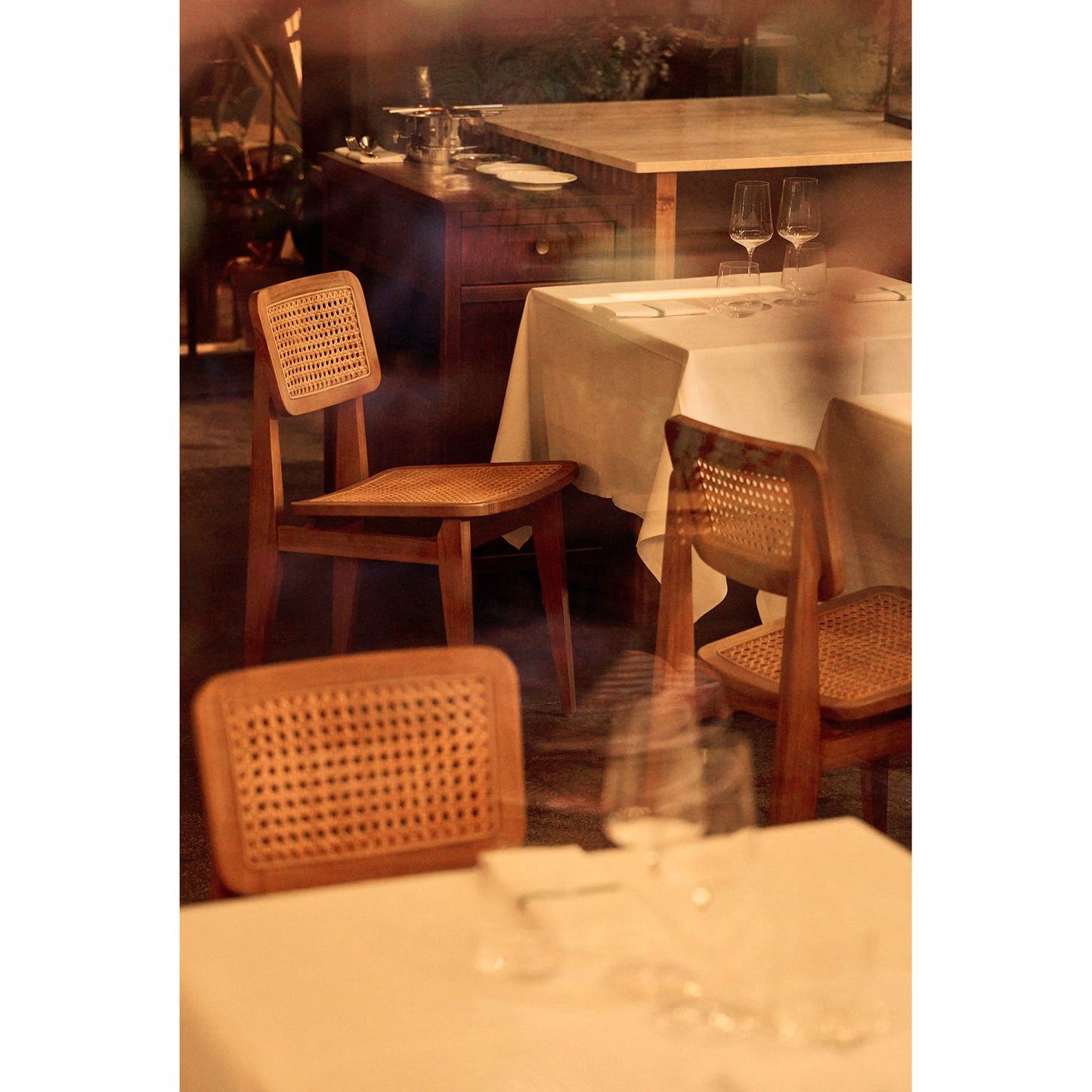 C-Chair Outdoor Dining Chair - French Cane
