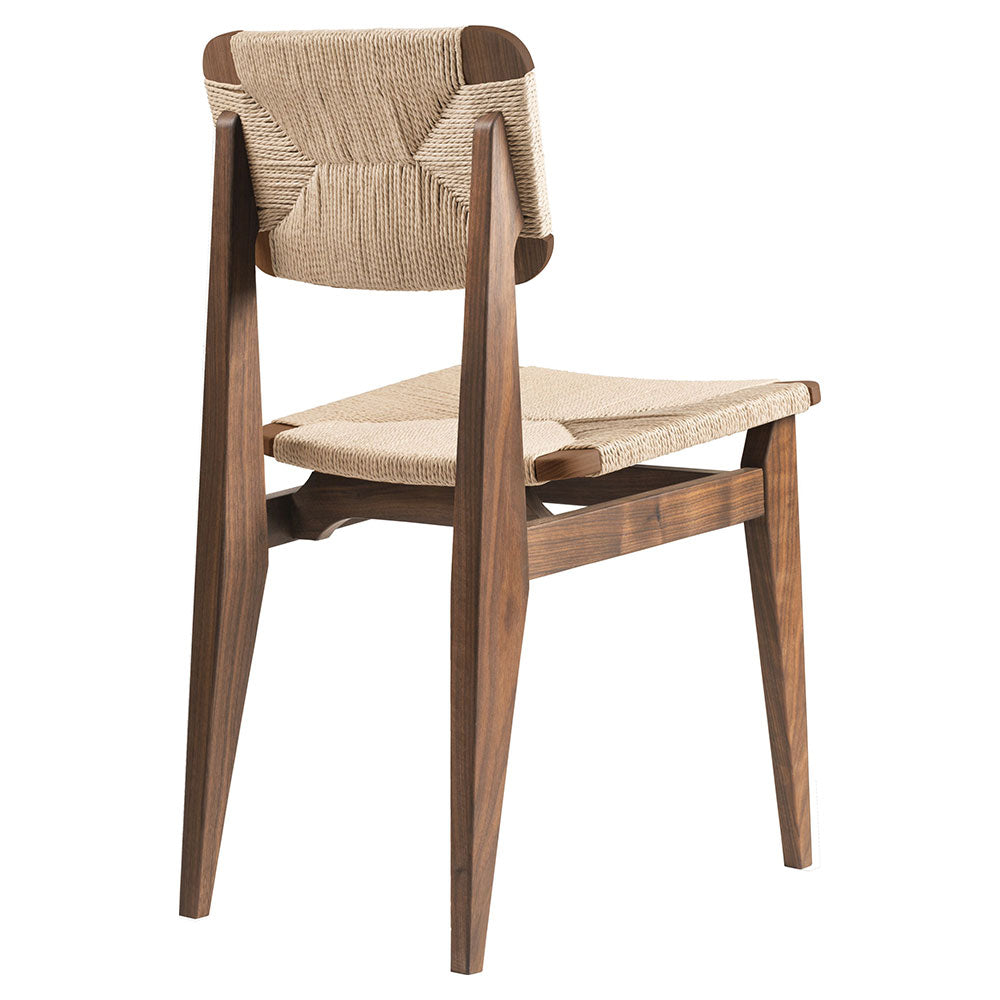 Paper Rope Chair C-Chair Unupholstered Dining Chair - Paper Cord, American Walnut Oiled ...