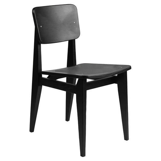 C-Chair Unupholstered Dining Chair - Veneer, Black Stained Oak