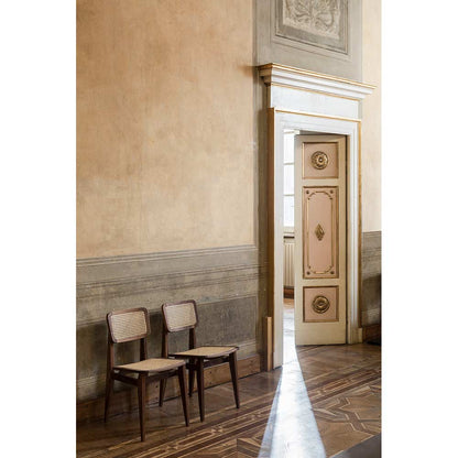 C-Chair Unupholstered Dining Chair - French Cane, Oak Oiled