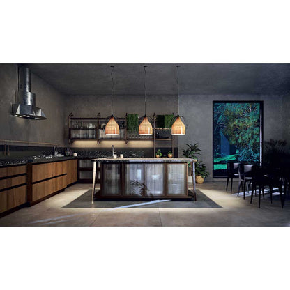 Cage Large Pendant - Black, Bronze