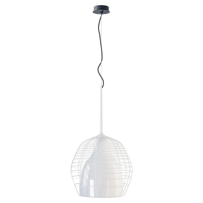 Cage Large Pendant - White, White