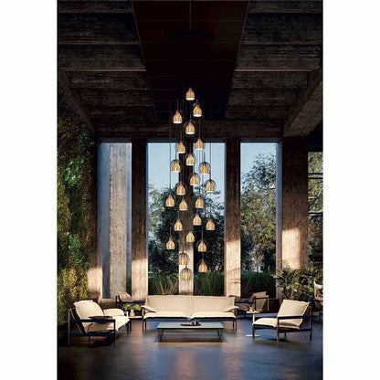 Cage Small Pendant - Black, Bronze