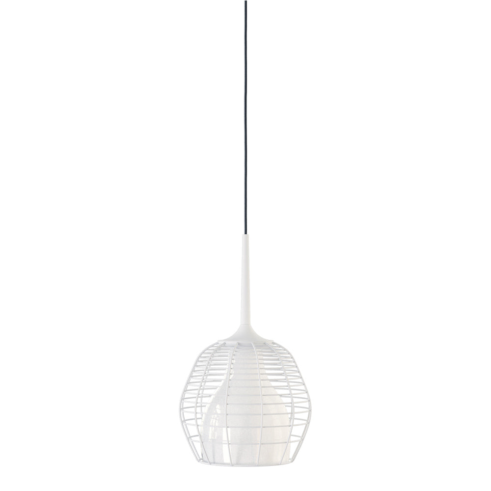 Cage Small Pendant - White, White