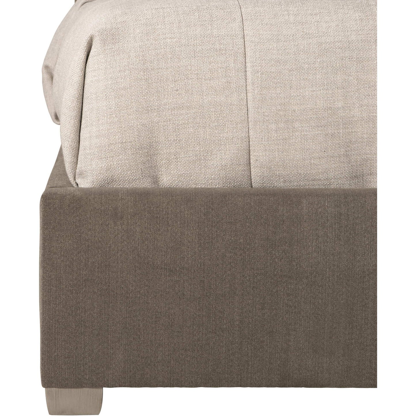 Calavaras Fabric Panel Bed - Smoked Truffle