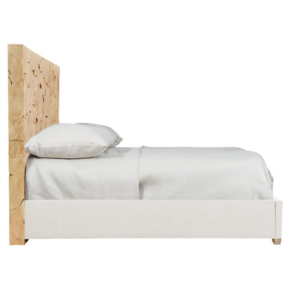 Calavaras Fabric Panel Bed - Teak
