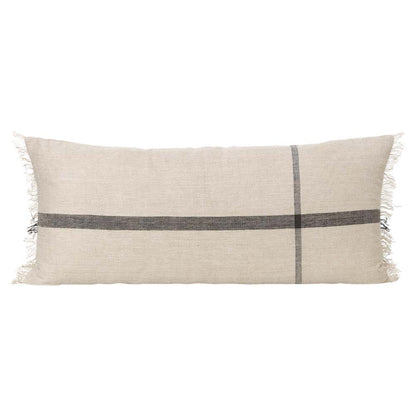 Calm Rectangular Cushion - Camel, Black