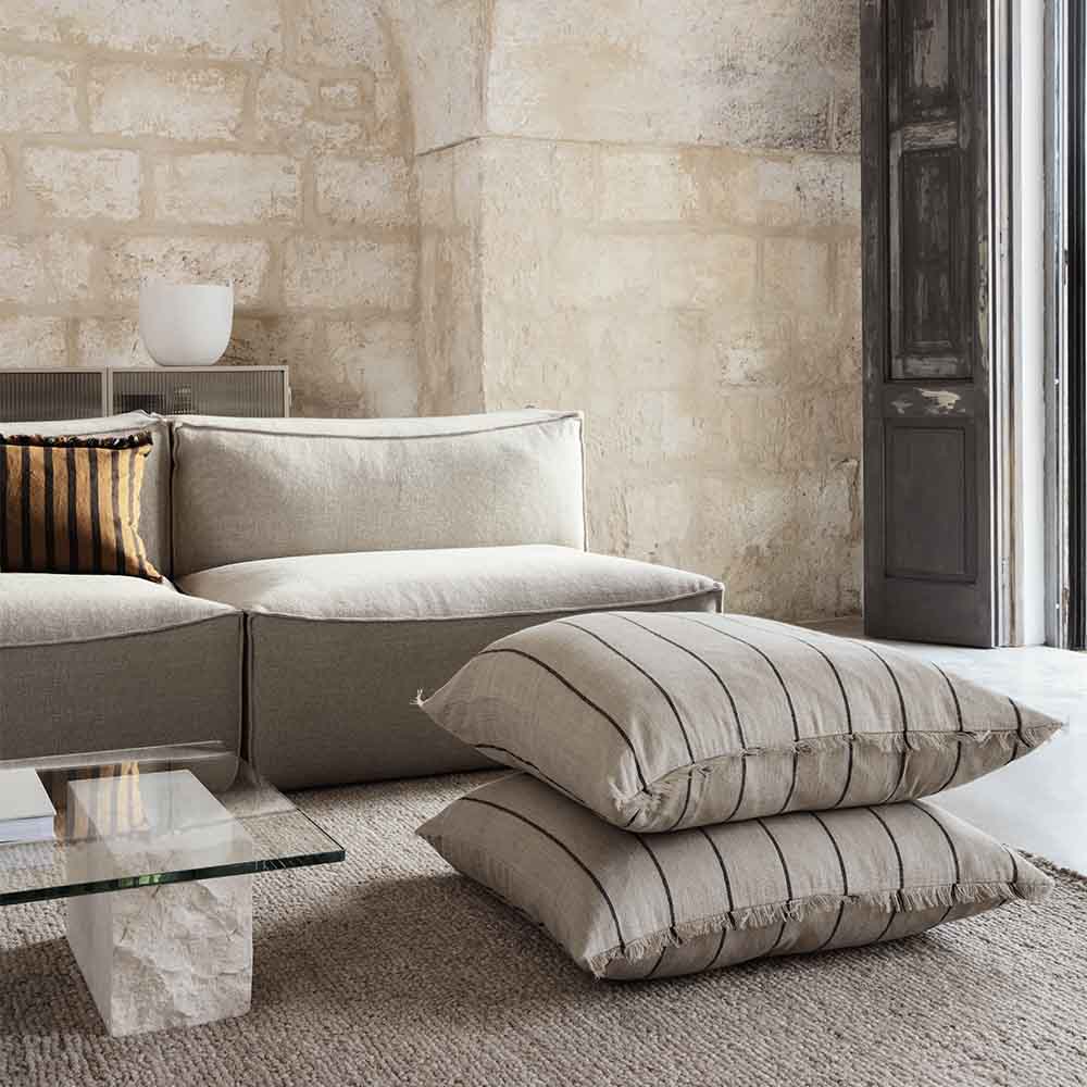 CalmMe カームミー Calm Square Cushion Large - Camel, Black – Rouse Home