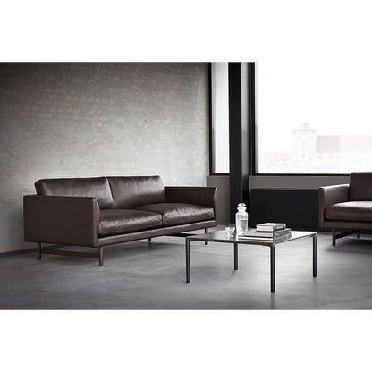 Calmo 80 2 Seater Sofa - Wood Base