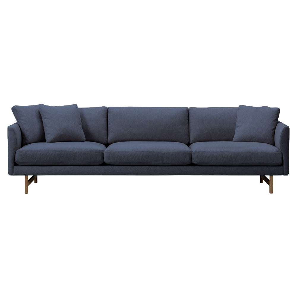 Calmo 80 3 Seater Sofa - Wood Base