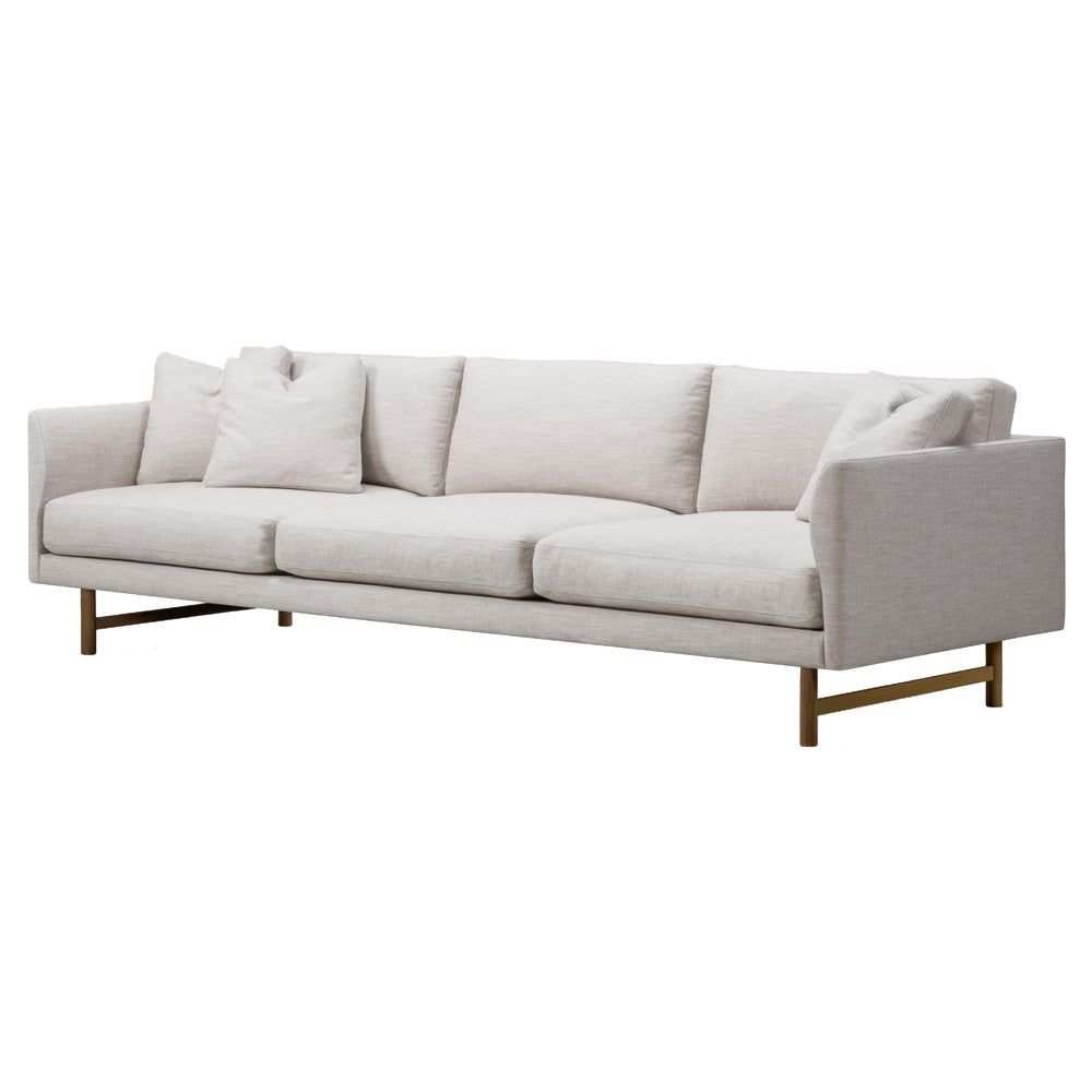 Calmo 80 3 Seater Sofa - Wood Base