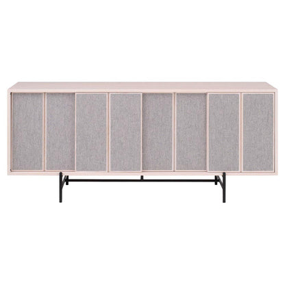 Canvas Large Cabinet With Fabric - Ash