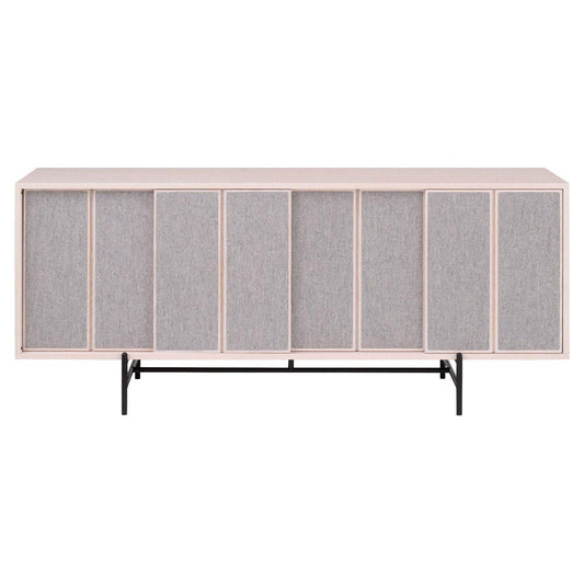 Canvas Large Cabinet With Fabric - Ash