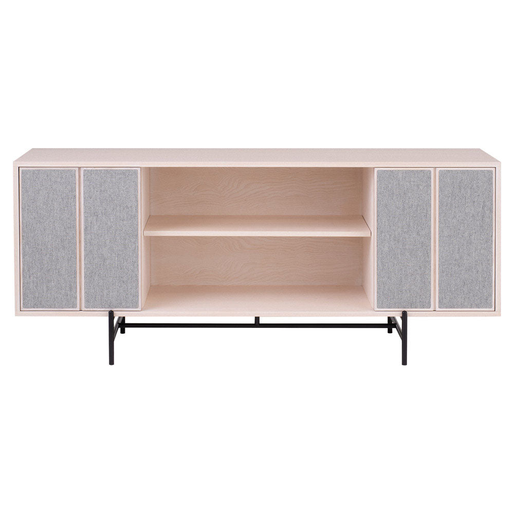 Canvas Large Cabinet With Fabric - Ash, Hallingdal